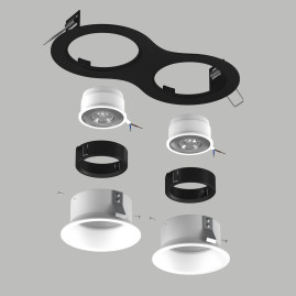 Комплект со светильником Lightstar Domino Round (214627+214606+214606+214007+214007) D6270606BMOD