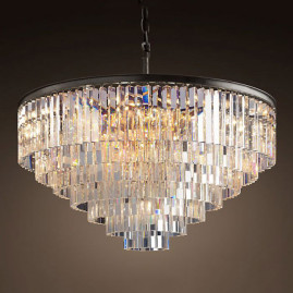 Подвесная люстра Imperium Loft Rh 1920S Odeon Clear Glass Fringe Chandelier D110 213688-22