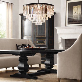Подвесная люстра Imperium Loft Rh 1920S Odeon Clear Glass Fringe Chandelier D110 213688-22