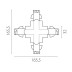 Соединение крестовое с подводом питания к треку 5040xx-(F)/(R) Quattro Lightstar 504146-FR