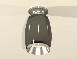 Комплект накладного светильника Ambrella light Techno Spot XS1123040 DCH/PSL черный хром/серебро полированное (N6903, C1123, N7032)