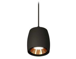 Комплект подвесного светильника Ambrella light Techno Spot XP1142001 SBK/PYG черный песок/золото желтое полированное (A2302, C1142, N7034)