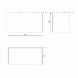 Потолочный светодиодный светильник DesignLed GW-8602-20-BL-WW 004904