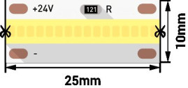 Светодиодная влагозащищенная лента DesignLed 14W/m 640LED/m FOBSMD нейтральный белый 5M 005697