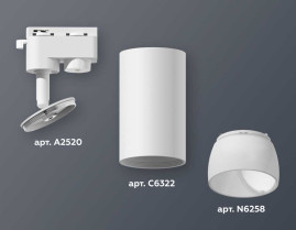 Комплект трекового светильника Ambrella light Track System XT6322190 SWH/FR белый песок/белый матовый (A2520, C6322, N6258)