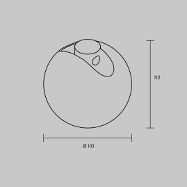 Трековый светильник Maytoni Technical ARITY Luna TR236-1-5W3K-B