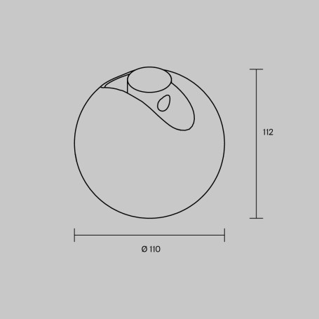 Трековый светильник Maytoni Technical ARITY Luna TR236-1-5W3K-B
