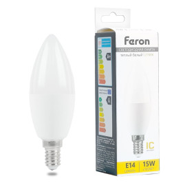 Лампа светодиодная Feron LB-980 E14 15W 2700K 52072