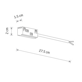 Источник питания для магнитных систем трекового освещения Nowodvorski Lvm White 11621