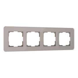 Рамка Werkel Elite на 4 поста дымчатый W0042417 4690389180798