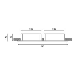 Встраиваемый светильник Hesby Lighting Core HSBL_0231