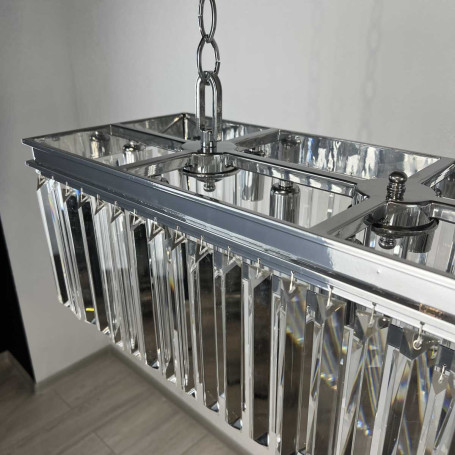 Подвесная люстра Imperium Loft Rh 1920S Odeon Clear Glass Fringe Chrome 228792-22