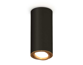 Комплект накладного светильника Ambrella light Techno Spot XS7443004 SBK/PYG черный песок/золото желтое полированное (C7443, N7004)