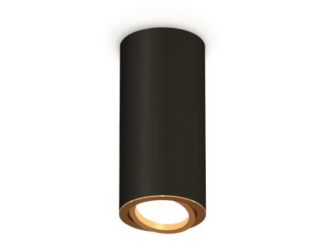Комплект накладного светильника Ambrella light Techno Spot XS7443004 SBK/PYG черный песок/золото желтое полированное (C7443, N7004)