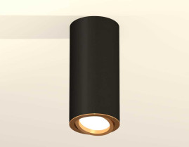 Комплект накладного светильника Ambrella light Techno Spot XS7443004 SBK/PYG черный песок/золото желтое полированное (C7443, N7004)