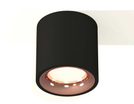 Комплект накладного светильника Ambrella light Techno Spot XS7532025 SBK/PPG черный песок/золото розовое полированное (C7532, N7015)