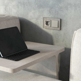 Выключатель одноклавишный (дымчатый) W1210004/ a069447