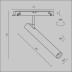 Трековый светодиодный светильник Maytoni Technical Magnetic Exility Focus T TR141-2-6W3K-M-B
