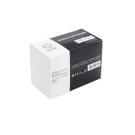 Блок питания OGM 12V 20W IP44 1,6A PS3-43