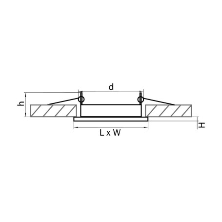 Встраиваемый светильник Lightstar Tensio 212127