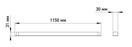 Светильник светодиодный ЭРА SPO-501-M-4K-18 линейный замена T8 G13 LED 1200мм 18Вт 4000К матовый Б0061358