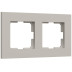 Рамка на 2 поста Werkel Slab дымчатый софт W0022917 a071621