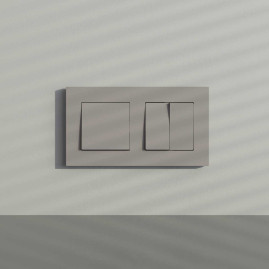 Рамка на 2 поста Werkel Slab дымчатый софт W0022917 a071621