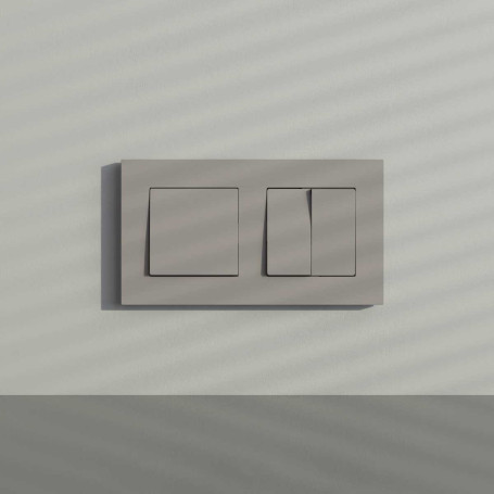 Рамка на 2 поста Werkel Slab дымчатый софт W0022917 a071621