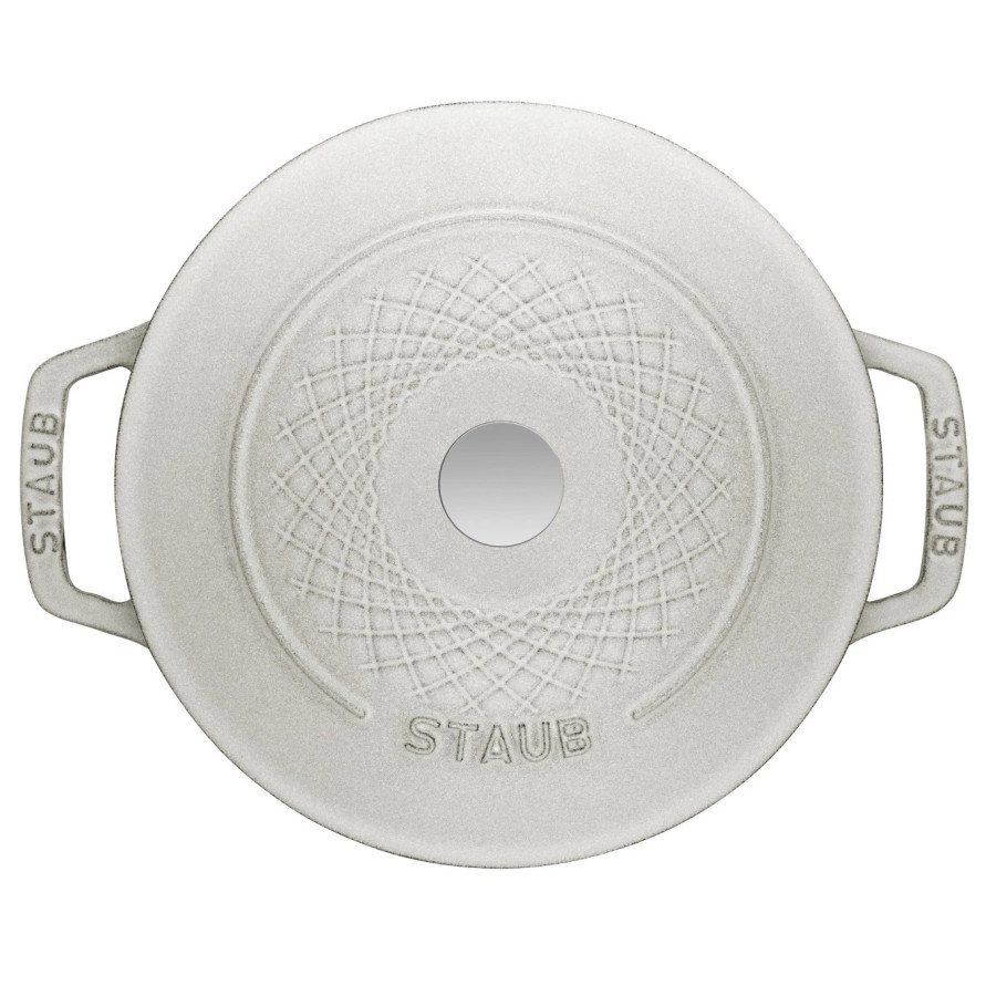 Кокот круглый, 24 см, 4,25 л, белый трюфель