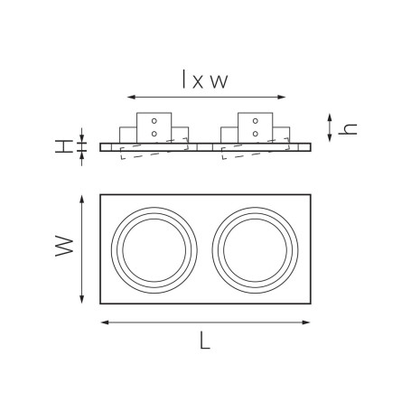 Комплект из светильника и рамки Lightstar Intero 111 (217827+217906+217907) i8270607