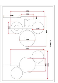 Бра Moderli Renny V10786-3W