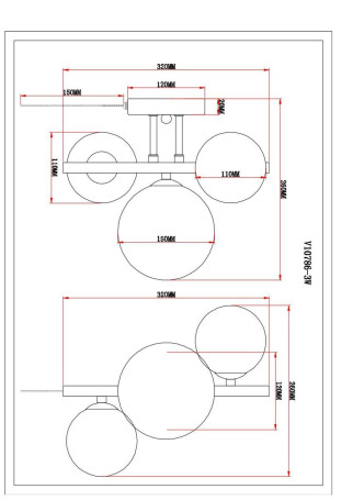 Бра Moderli Renny V10786-3W