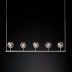 Подвесная люстра Imperium Loft Rh Boule De Cristal Linear Chandelier 5 Nickel 240205-22