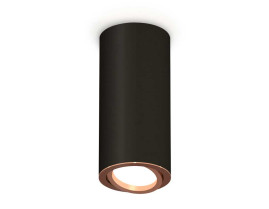 Комплект накладного светильника Ambrella light Techno Spot XS7443005 SBK/PPG черный песок/золото розовое полированное (C7443, N7005)