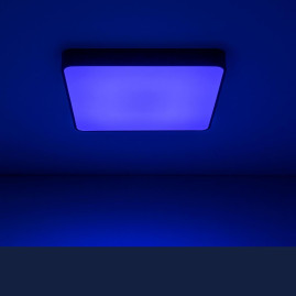 Потолочный светодиодный светильник с пультом ДУ Citilux Купер RGB Черный CL724K105G1