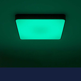 Потолочный светодиодный светильник с пультом ДУ Citilux Купер RGB Черный CL724K105G1