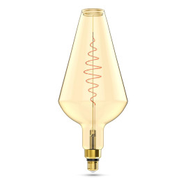 Лампа светодиодная филаментная Gauss E27 8,5W 2000K янтарная 180802105