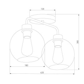 Потолочная люстра TK Lighting 4021 Bari