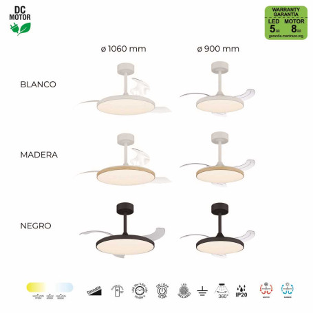 Люстра-вентилятор Mantra SLIM FAN mini 9009