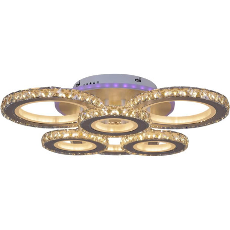 Потолочная светодиодная люстра Reluce 03900-0.3-3+3B WH+CR (RGB)