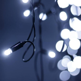 Уличная светодиодная гирлянда Ardecoled бахрома ARD-Edge-PRO-4000x600-Black-128LED-Milk-STD White 034109