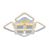 Потолочная светодиодная люстра Profit Light 5886/4+4A WHT
