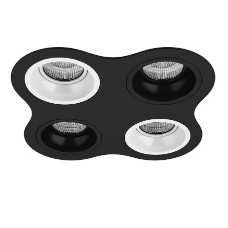 Комплект из светильников и рамки Lightstar Domino Round (214647+214606+214607+214606+214607) D64706070607