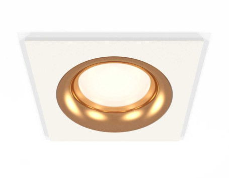 Комплект встраиваемого светильника Ambrella light Techno Spot XC7631005 SWH/PYG белый песок/золото желтое полированное (C7631, N7014)
