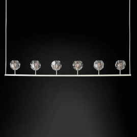 Подвесная люстра Imperium Loft Rh Boule De Cristal Linear Chandelier 6 Nickel 240203-22