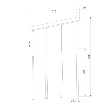 Подвесной светильник TK Lighting 6426 Piano White