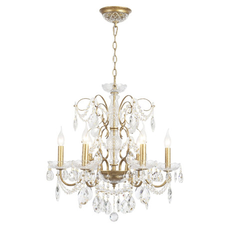 Подвесная люстра Crystal Lux Odelis SP6 Gold