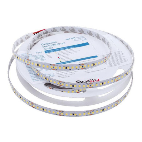 Светодиодная влагозащищенная лента DesignLed 17W/m 168LED/m 2835SMD холодный белый 5M 004201