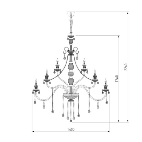 Подвесная люстра Bogates 336 Strotskis