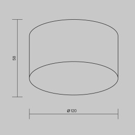 Уличный потолочный светодиодный светильник Maytoni Outdoor Zon IP O430CL-L15W4K